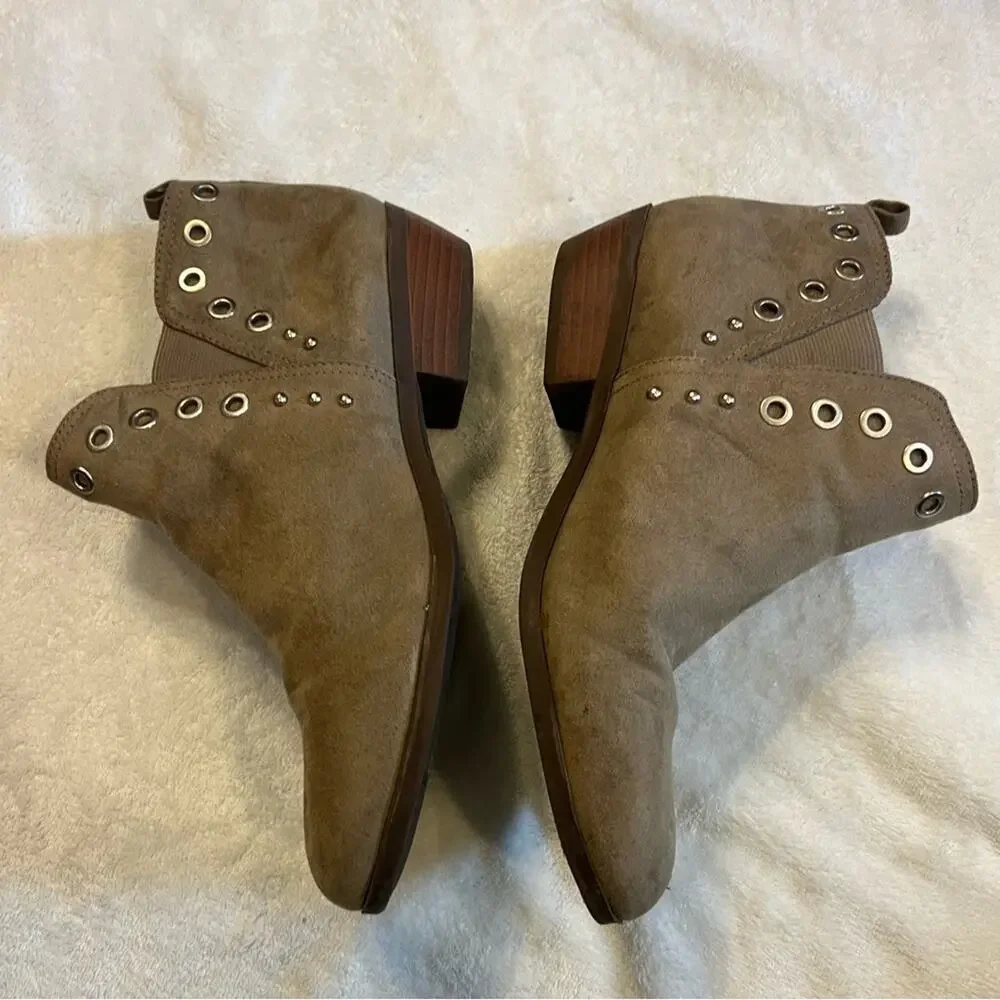 Circus by Sam Edelman Paula Logan Ankle Booties Big Girls Size 4 Faux Suede